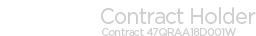 GSA Contract Holder